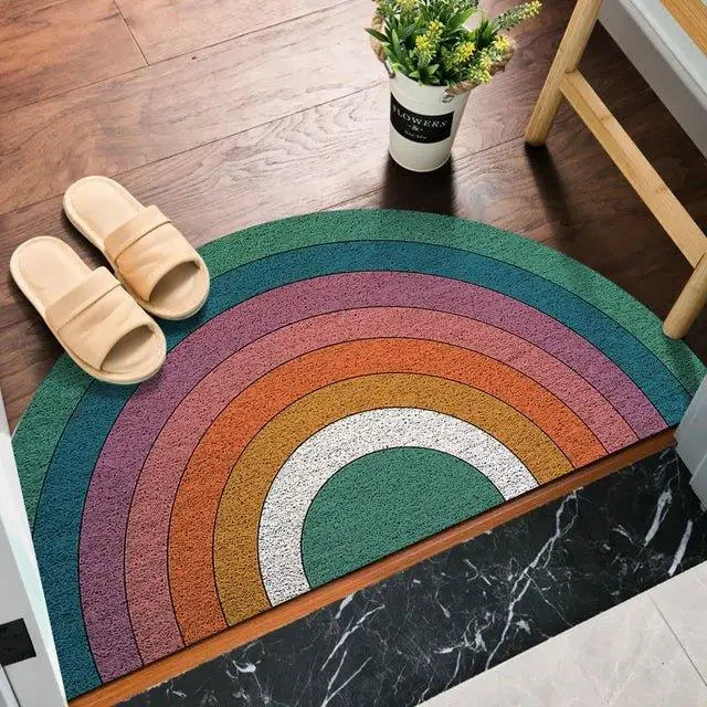Brightly Coloured Printed Rainbow and Watermelon Doormat -  - #tag1#