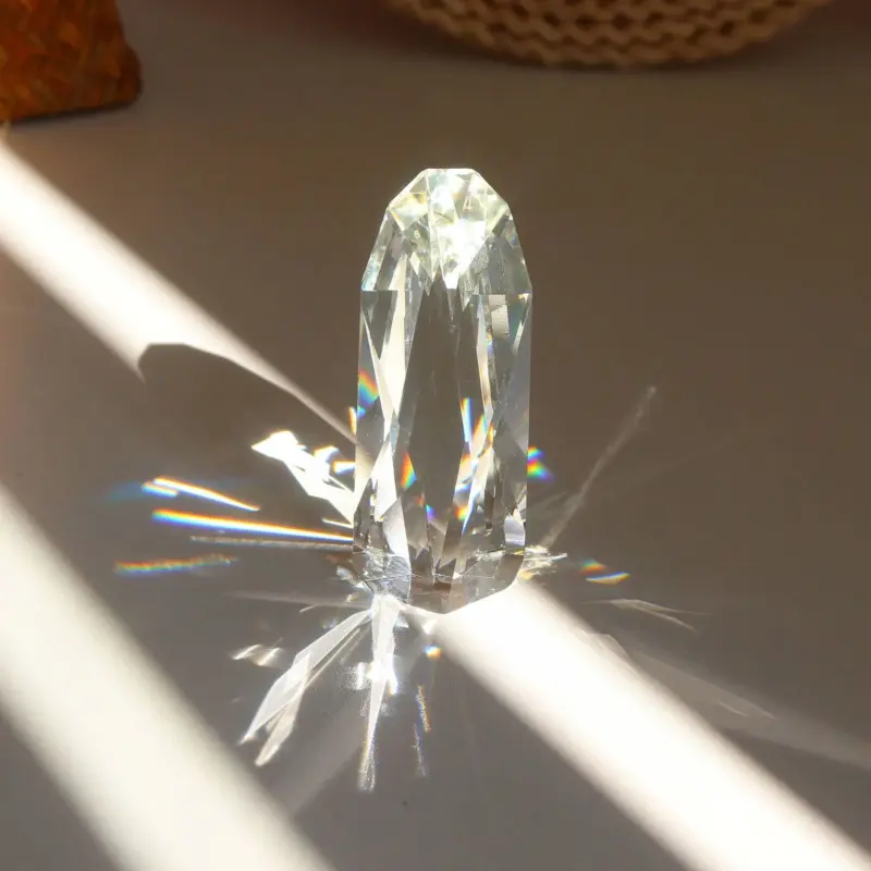 Bring Positive Energy to Your Home with this Colorful Crystal Prism Ornament tag1