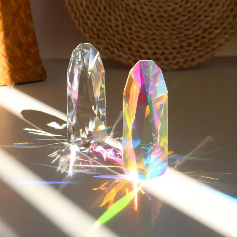 Bring Positive Energy to Your Home with this Colorful Crystal Prism Ornament tag1