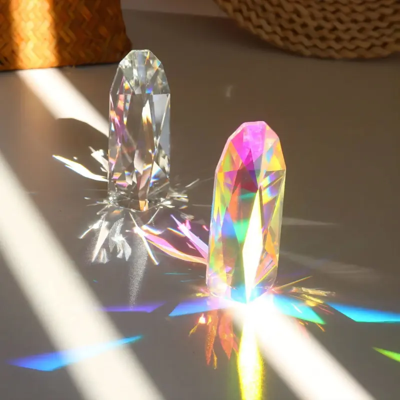 Bring Positive Energy to Your Home with this Colorful Crystal Prism Ornament tag1