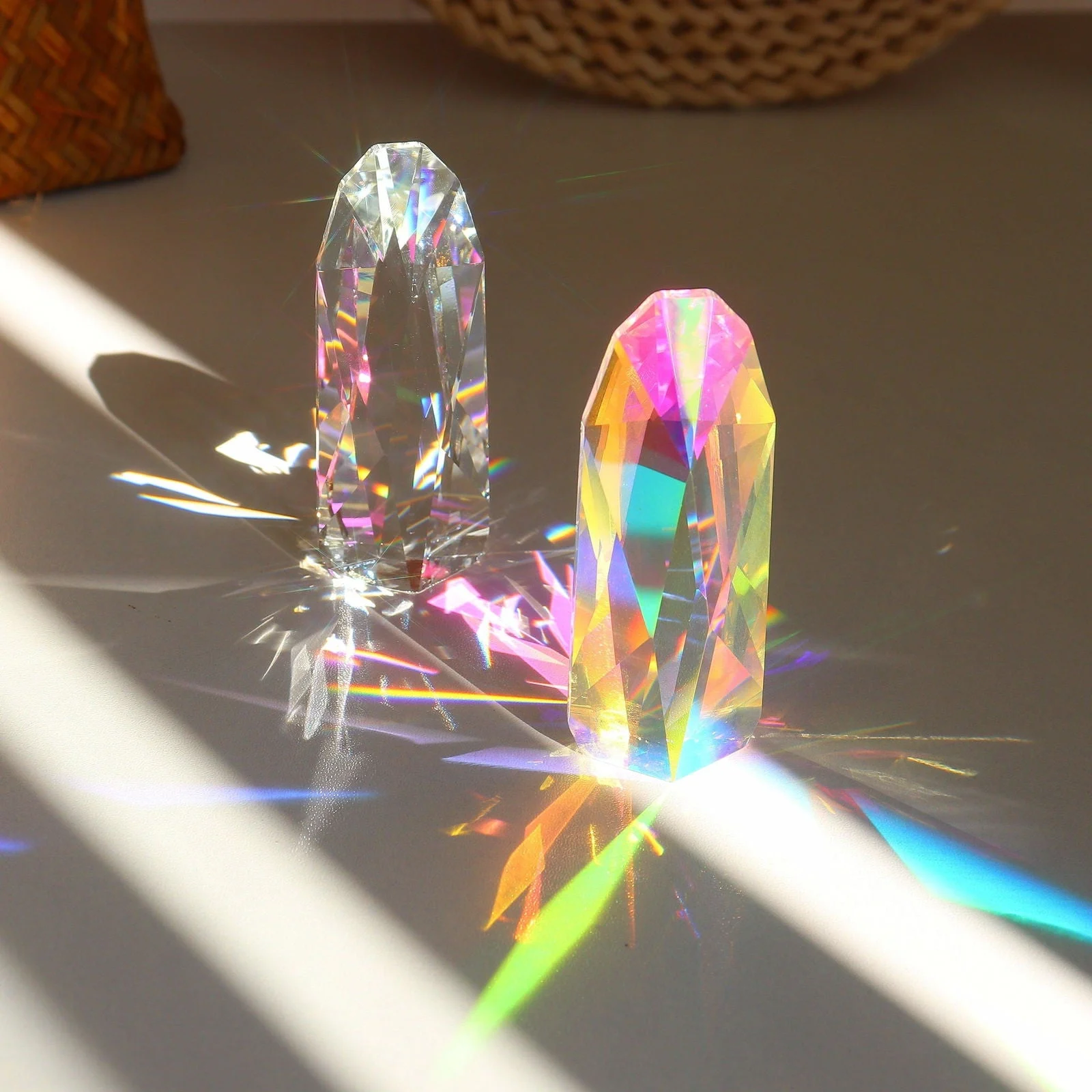 Bring Positive Energy to Your Home with this Colorful Crystal Prism Ornament! -  - #tag1#