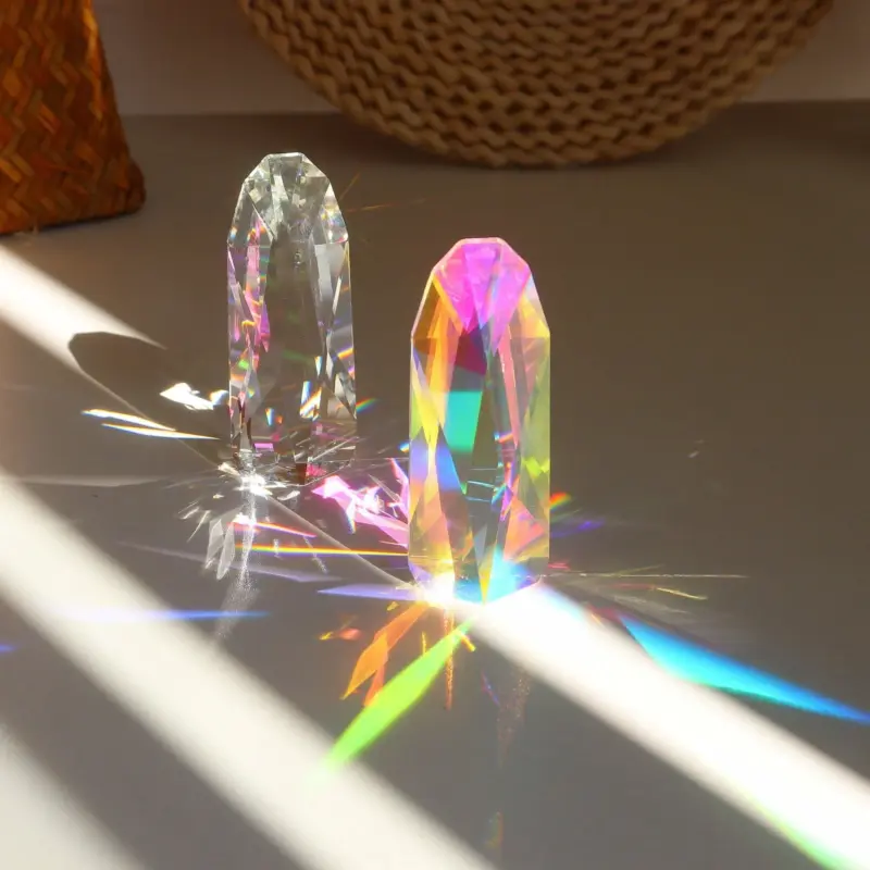 Bring Positive Energy to Your Home with this Colorful Crystal Prism Ornament tag1