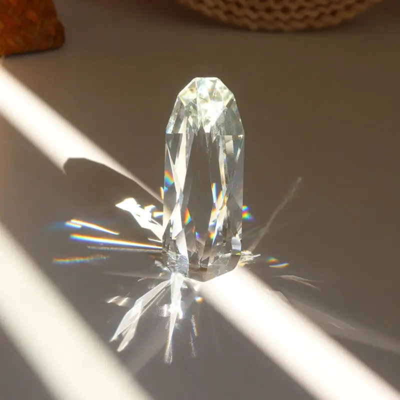 Bring Positive Energy to Your Home with this Colorful Crystal Prism Ornament tag1