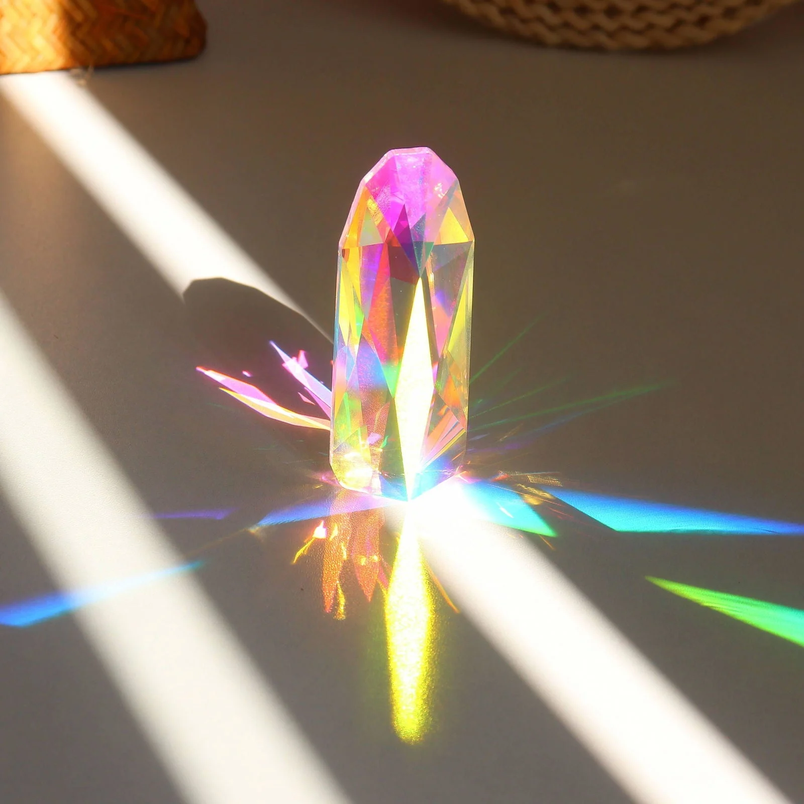 Bring Positive Energy to Your Home with this Colorful Crystal Prism Ornament! -  - #tag1#