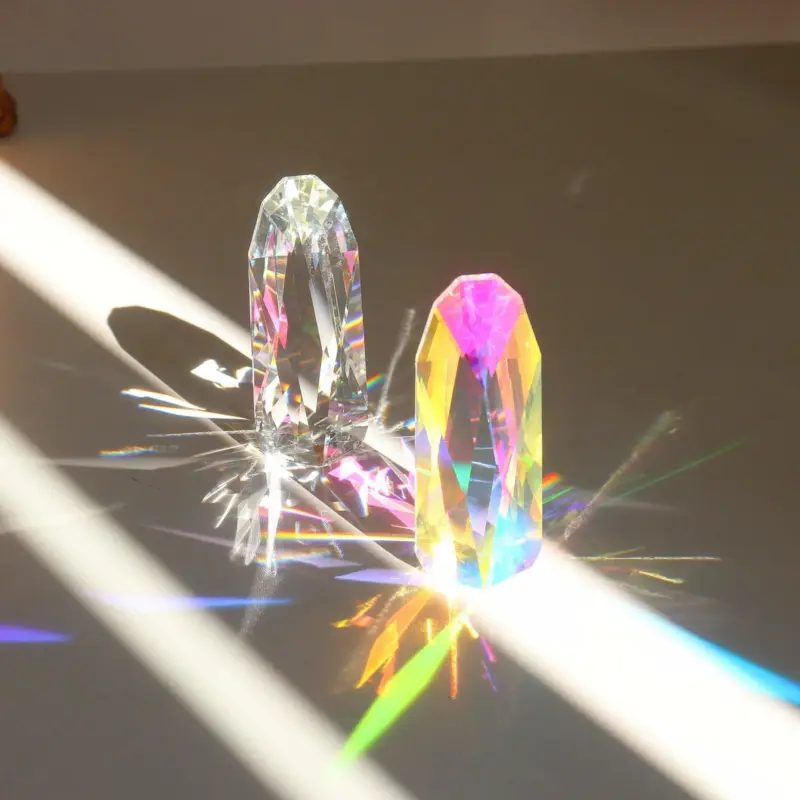 Bring Positive Energy to Your Home with this Colorful Crystal Prism Ornament tag1