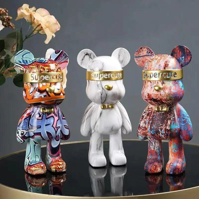 BrollyBear - graffiti bear figure -