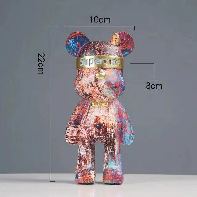 BrollyBear - graffiti bear figure -