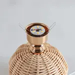 Brolly Pleated Table Lamp Retro Rattan Lamp Conical Table Lamp tag1