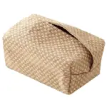 Brown Cotton Linen Tissue Box Holder tag1