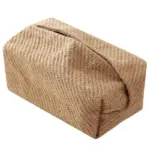 Brown Cotton Linen Tissue Box Holder tag1