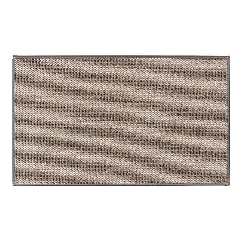Brown Grey Linen Rugs Kitchen Floor Mats Anti-Slip Washed -
