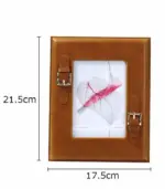 Brown_Leather_Photo_Frame_with_Buckle_-_-_tag1_-4159284 Brown Leather Photo Frame with Buckle tag1