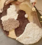 Brown Moss Hand Crafted Rug