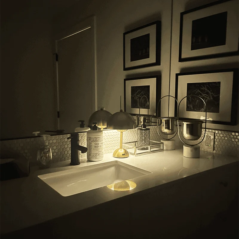 Brulee Modern Table Lamp Water Resistant Wireless and Rechargeable -  - #tag1#