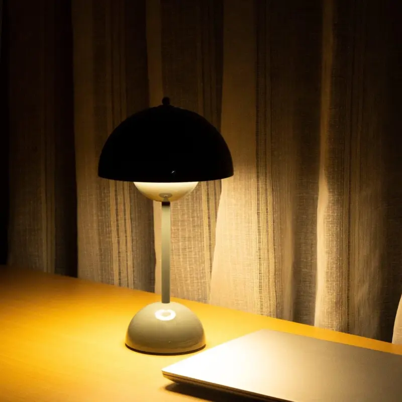 Brulee Modern Table Lamp Water Resistant Wireless and Rechargeable tag1