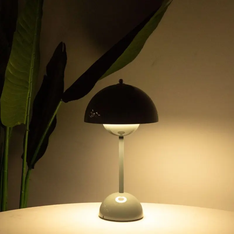 Brulee Modern Table Lamp Water Resistant Wireless and Rechargeable tag1