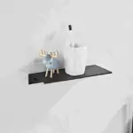 Brushed Aluminum Bathroom Shelves