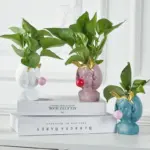 Bubble Blowing Babe Bust Planter Vase