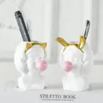 Bubble Blowing Babe Bust Planter Vase