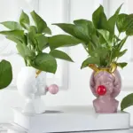 Bubble Blowing Babe Bust Planter Vase