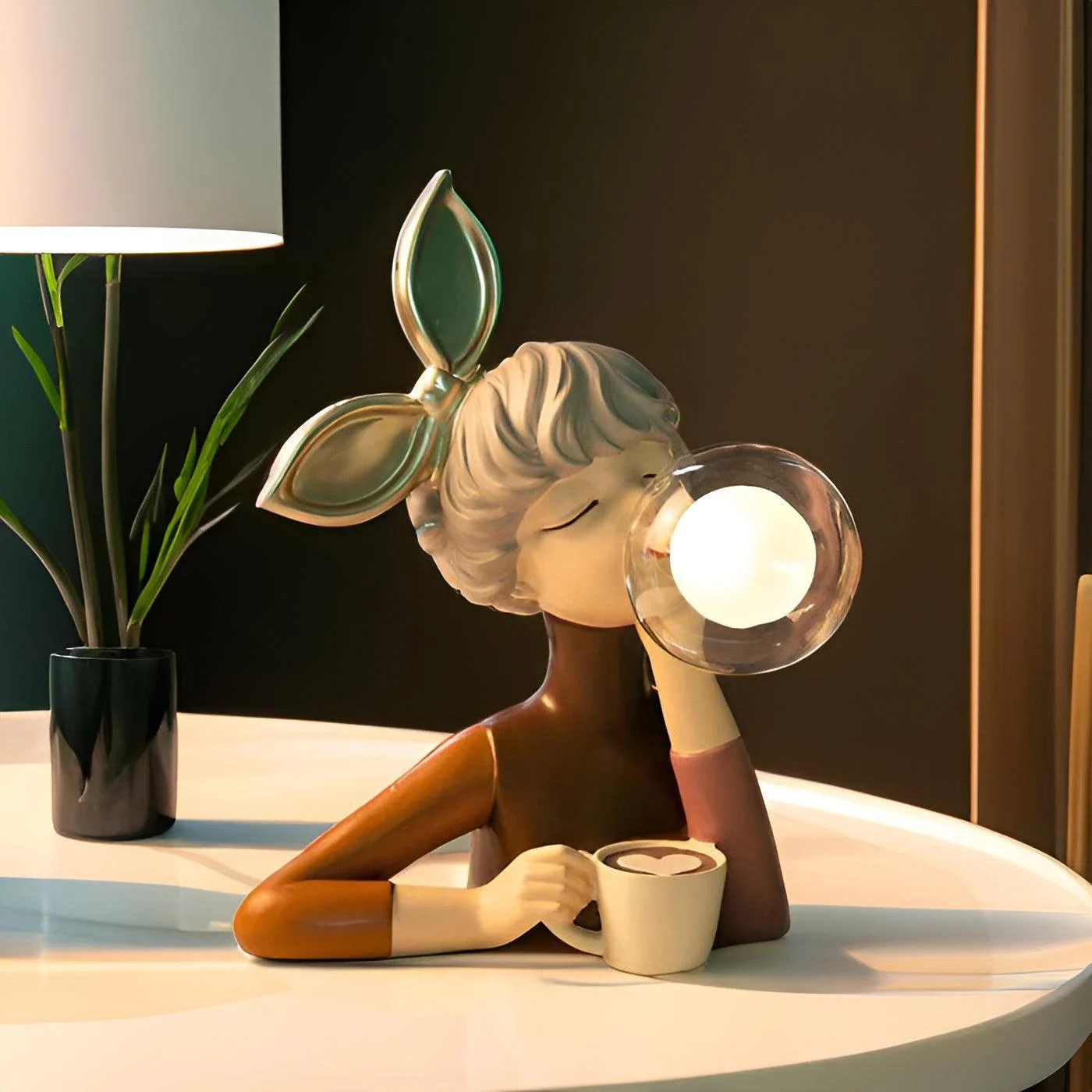 BubbleFairies Table Lamp - Charming Quartet Cartoon Girls Statues -  - #tag1#