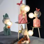 BubbleFairies Table Lamp Charming Quartet Cartoon Girls Statues tag1