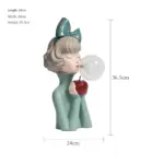 BubbleFairies Table Lamp Charming Quartet Cartoon Girls Statues tag1