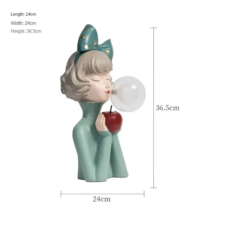 BubbleFairies Table Lamp Charming Quartet Cartoon Girls Statues tag1