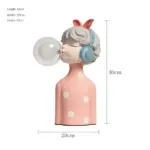 BubbleFairies Table Lamp Charming Quartet Cartoon Girls Statues tag1
