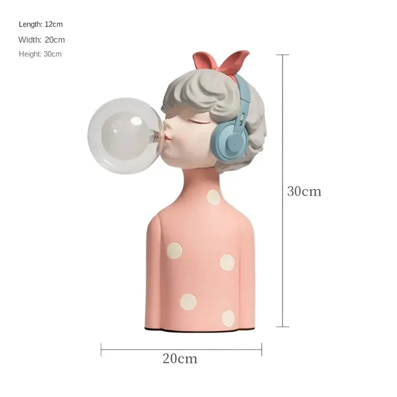 BubbleFairies Table Lamp Charming Quartet Cartoon Girls Statues tag1