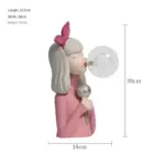 BubbleFairies Table Lamp Charming Quartet Cartoon Girls Statues tag1