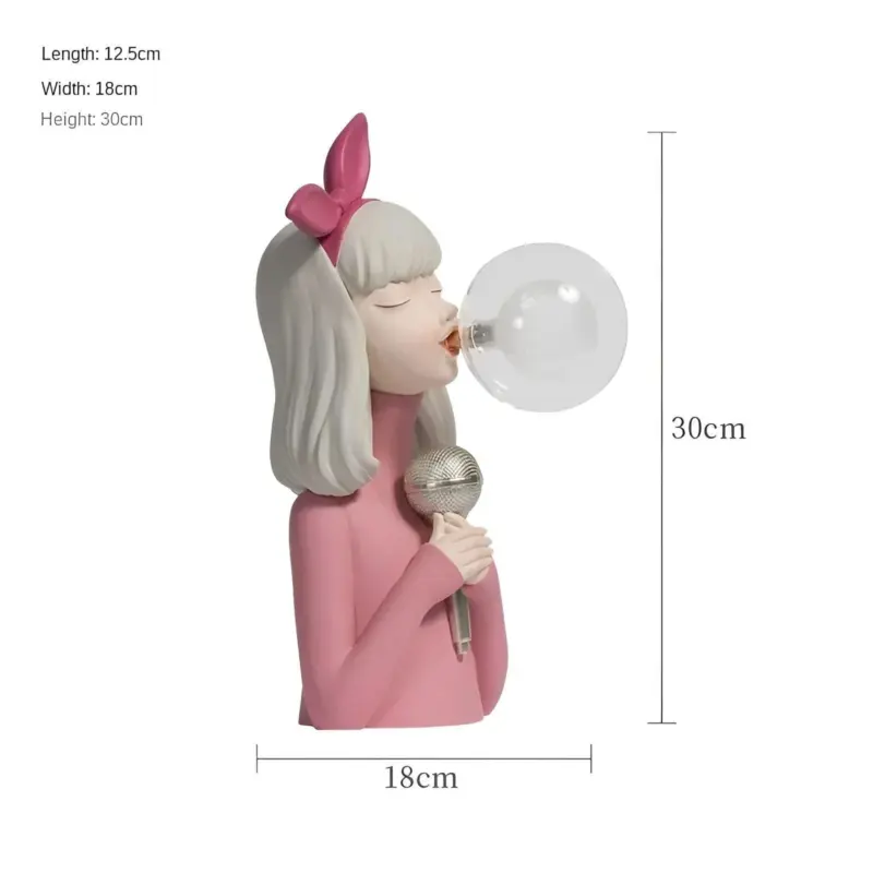 BubbleFairies Table Lamp Charming Quartet Cartoon Girls Statues tag1