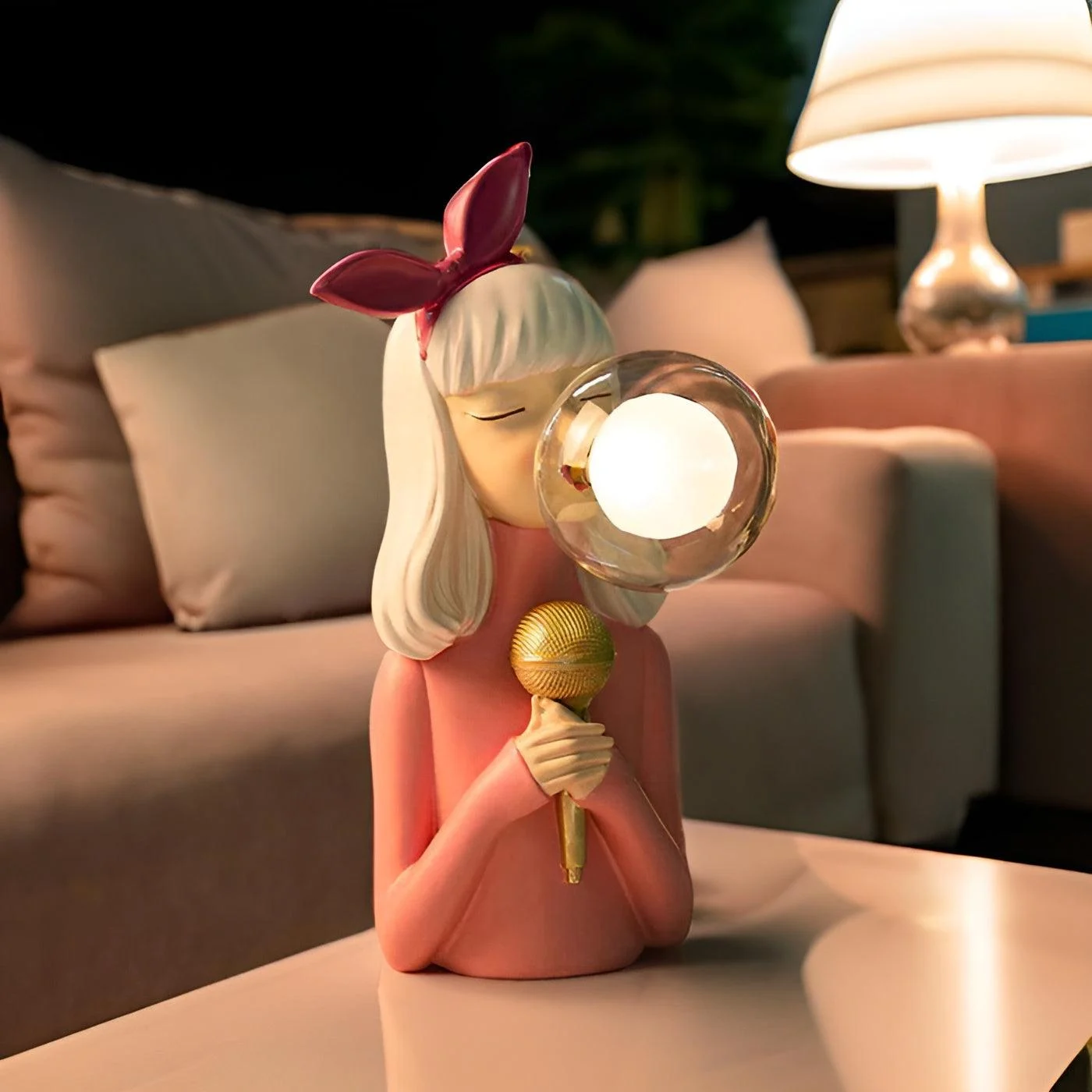 BubbleFairies Table Lamp - Charming Quartet Cartoon Girls Statues -  - #tag1#