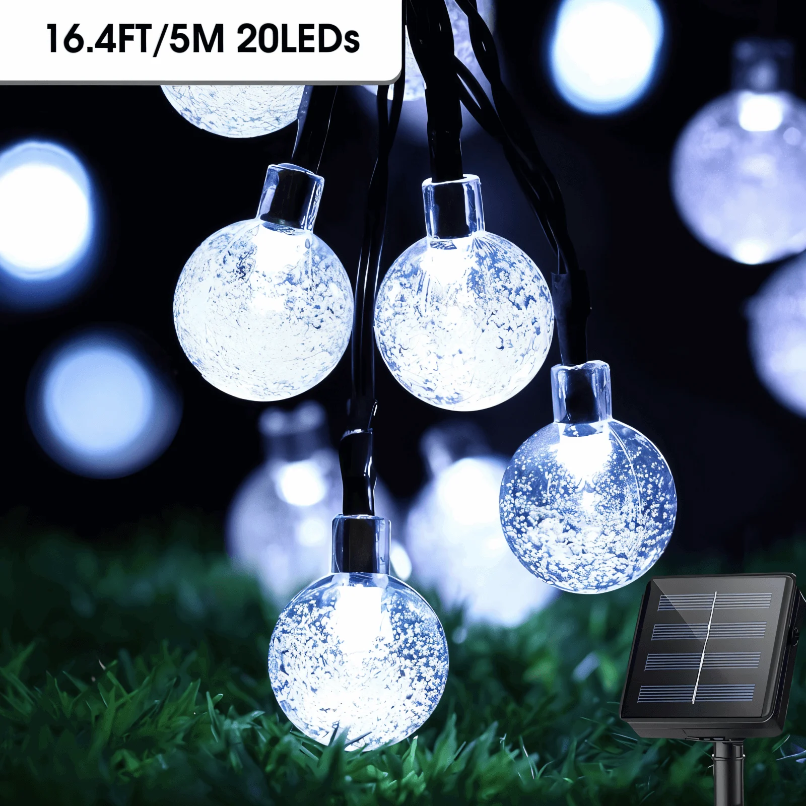 BubbleOrb String Lights - Solar-Powered String Lights - Outdoor String Lights -  - #tag1#