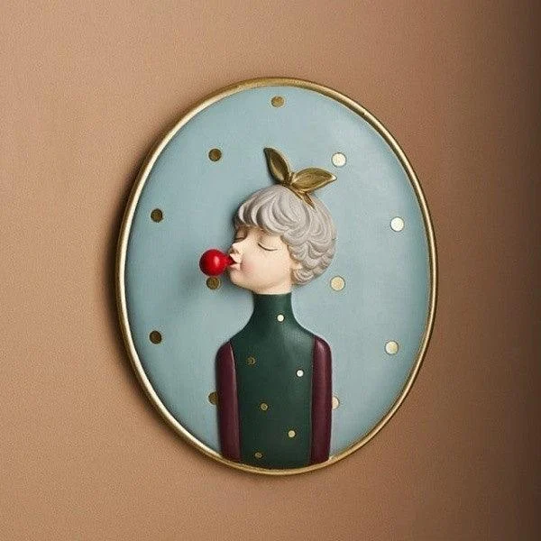 Bubble Girl 3D Wall Art Painting -