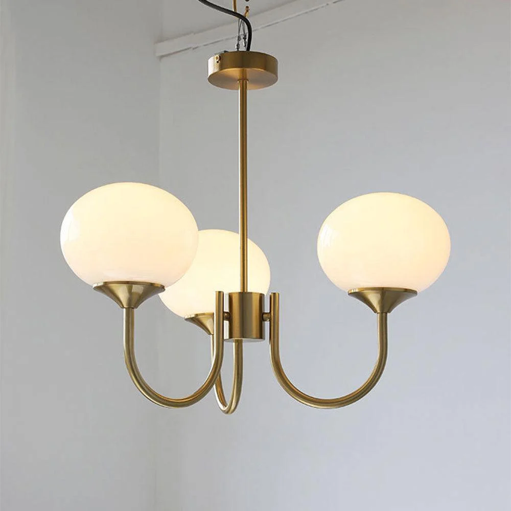 Bubble Pink Glass Marshmallow Chandelier -  - #tag1#