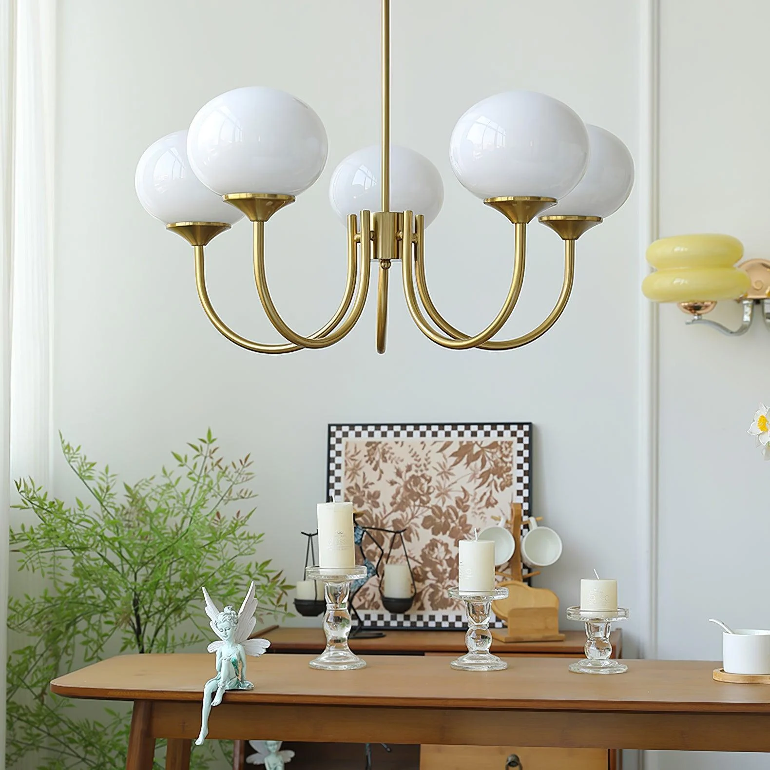 Bubble Pink Glass Marshmallow Chandelier -  - #tag1#
