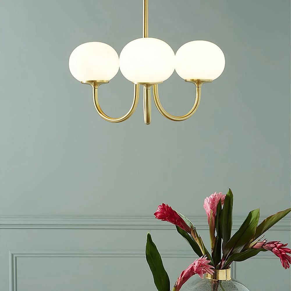 Bubble Pink Glass Marshmallow Chandelier -  - #tag1#