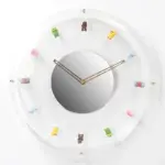 Bubble with Animal Ornaments Wall Shelf Clock