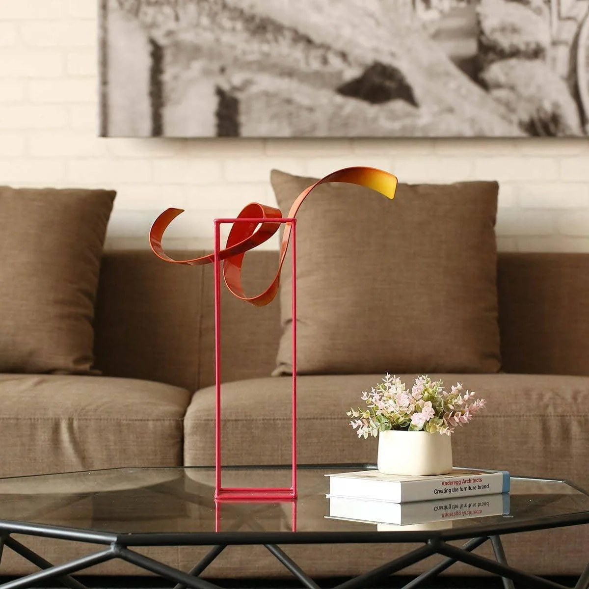Bud Freestanding Flower Vase - Contemporary Centerpiece Decor -