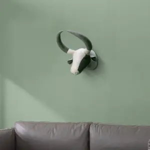 Buffalo Head Wall Hanging - Cartoon-Inspired Decor for Your Wall