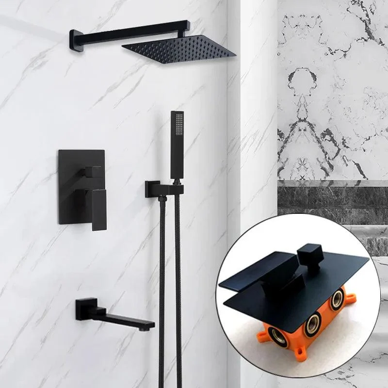 Built-in shower | Sleekly finished wall-mounted rain shower -  - #tag1#