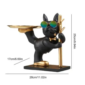 Bulldog Sculpture: Cool Resin Art for Home