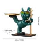 Bulldog Sculpture Cool Resin Art for Home