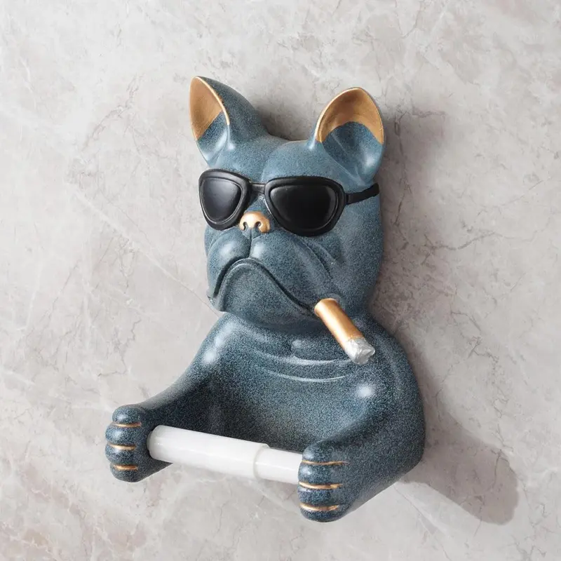 Bulldog Toilet Paper Holder tag1
