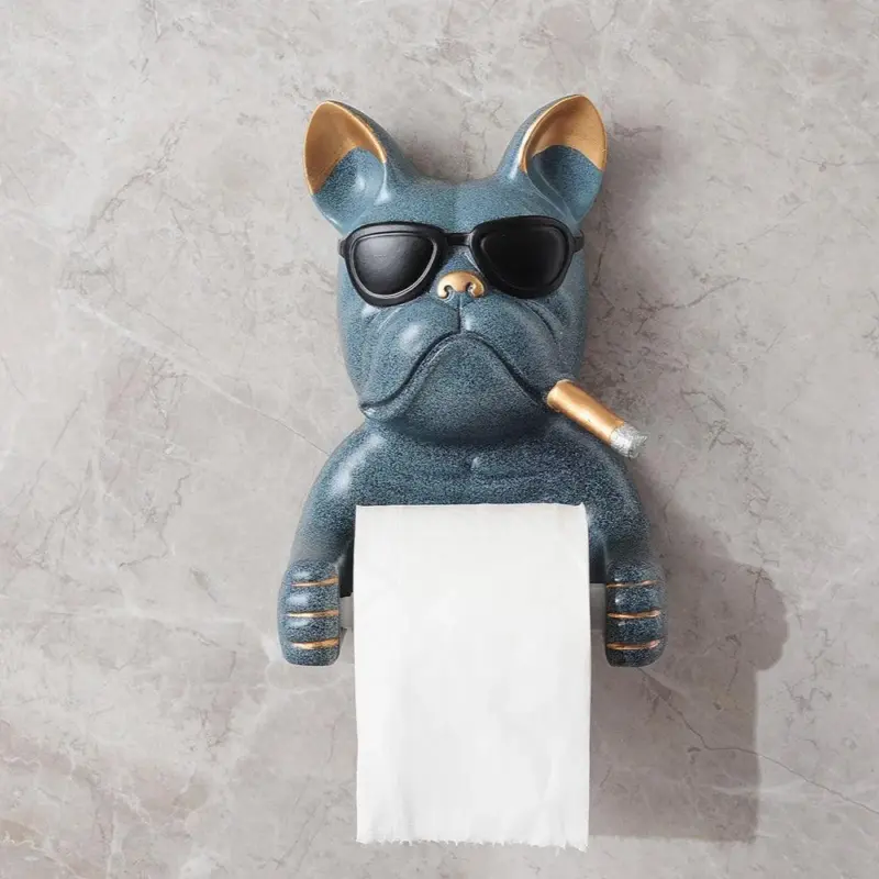 Bulldog Toilet Paper Holder tag1