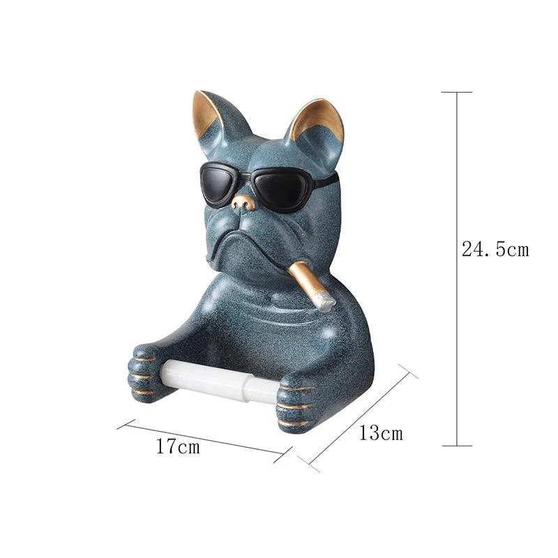Bulldog Toilet Paper Holder -  - #tag1#