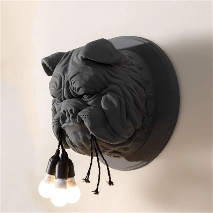Bulldog Wall Light Lamp Decoration -  - #tag1#