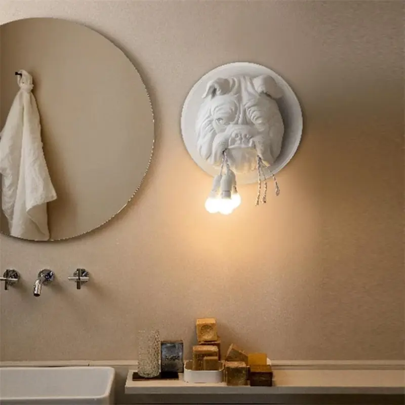 Bulldog Wall Light Lamp Decoration tag1