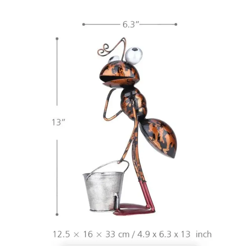 Busy Garden Ant Outdoor Decor Whimsical Fun Garden Statue